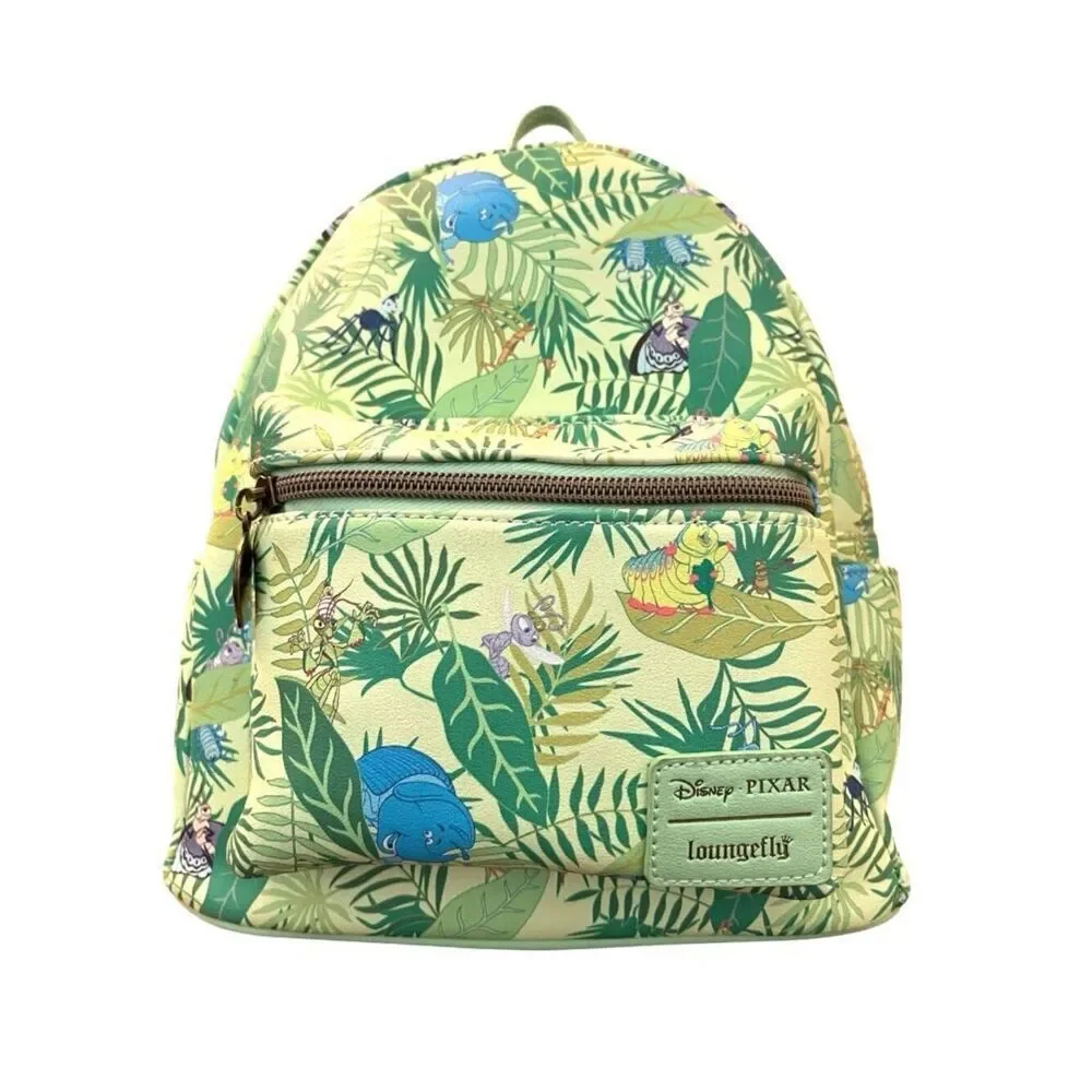 Loungefly Disney A Bug’s Life Heimlich Leaf Print Mini Backpack Flik Hopper
